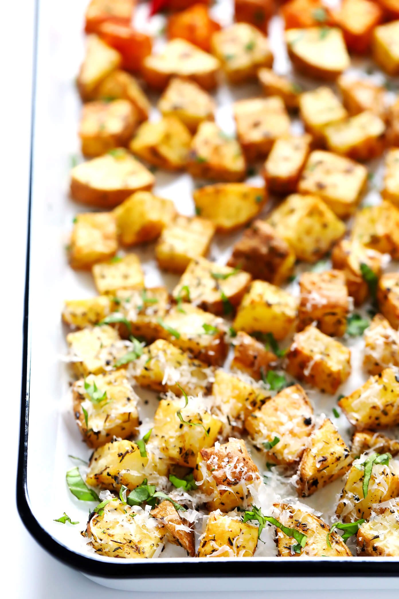 Crispy Roasted Potatoes Recipe | Smoky, Lemony and Cheesy