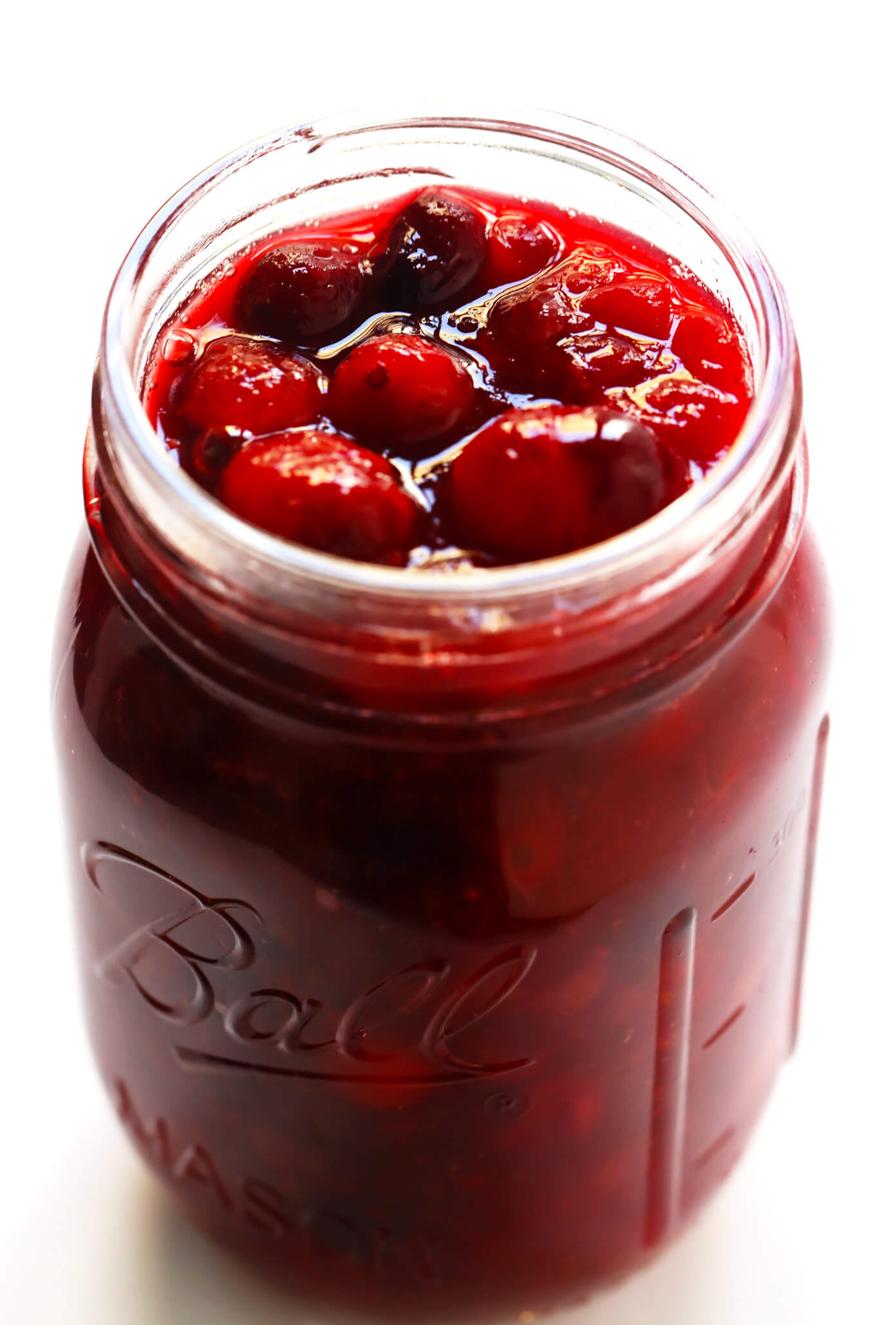 Molho de Maple Cranberry em pote de conserva