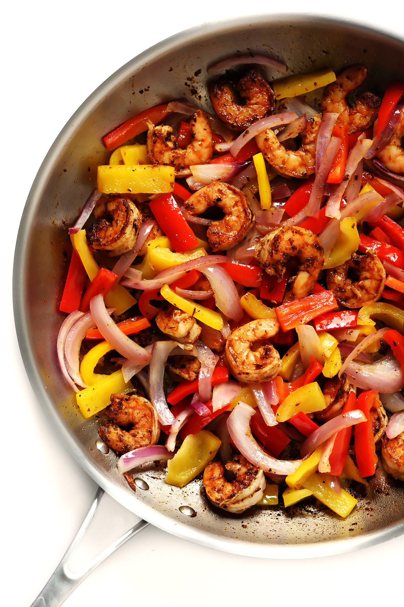 Cajun Shrimp, Bell Peppers and Red Onion | Cajun Shrimp Pasta Recipe