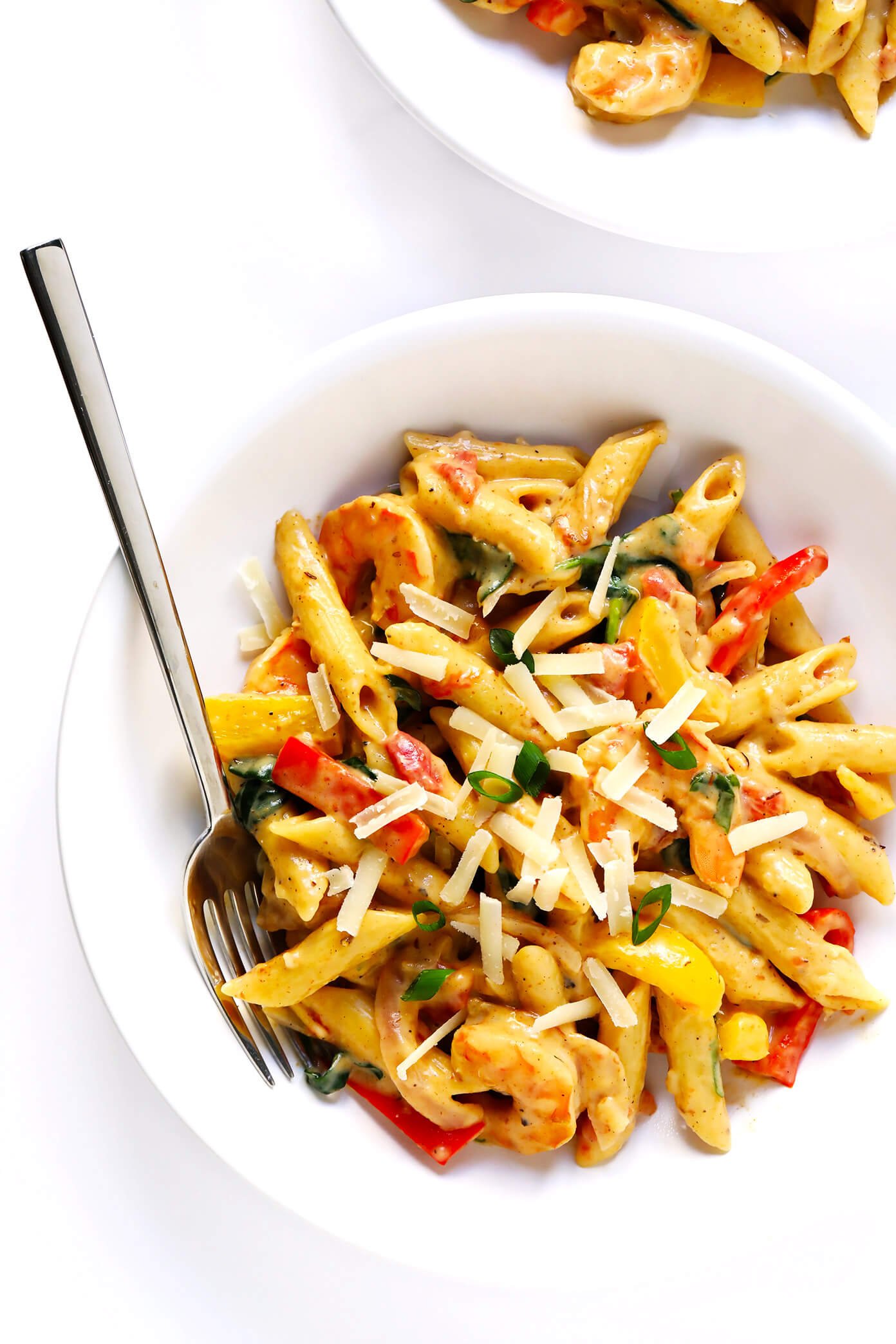 Creamy Cajun Pasta with Shrimp and Vegetables