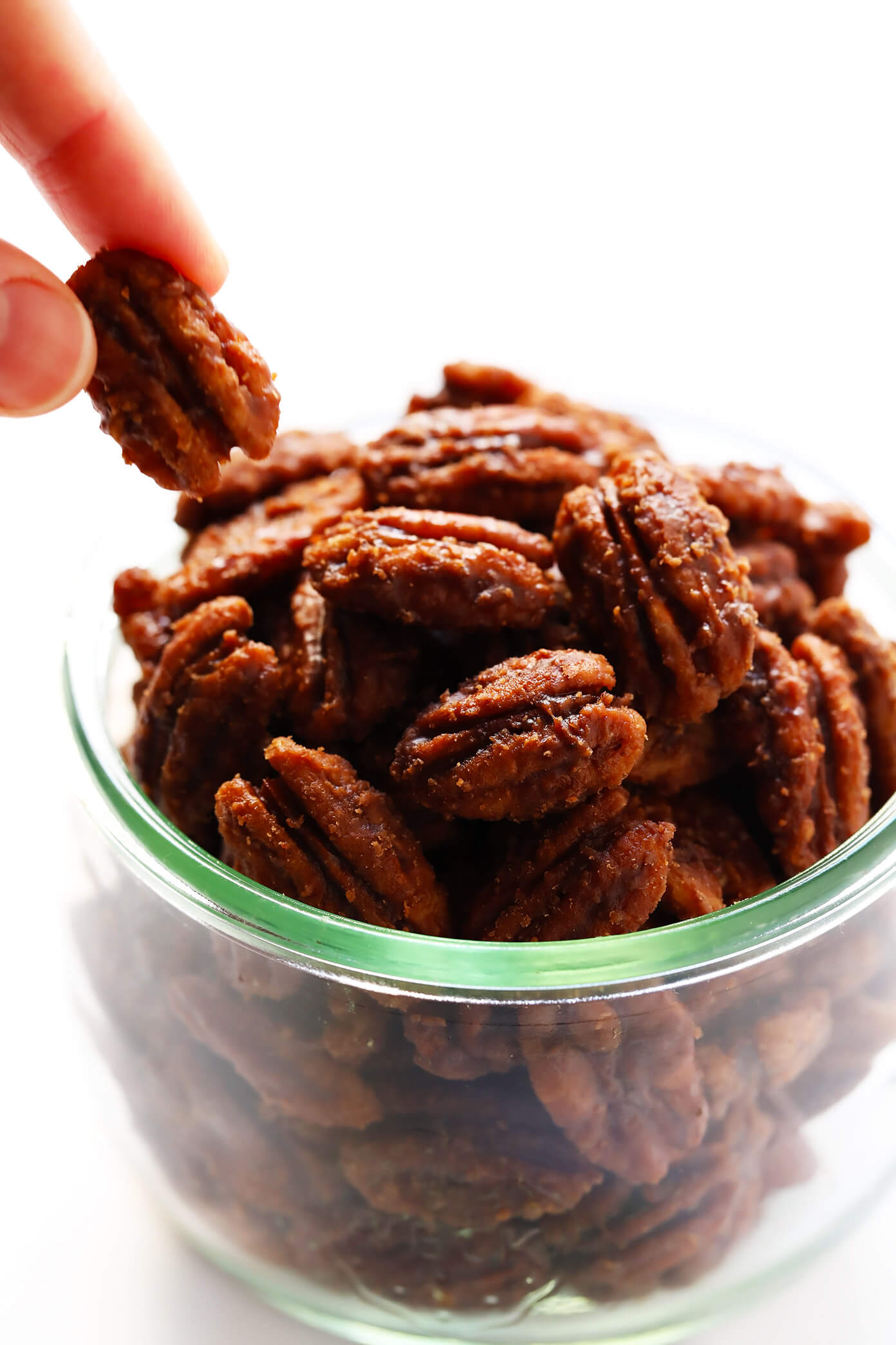 Maple Candied Pecans | Gimme Some Oven | Bloglovin’