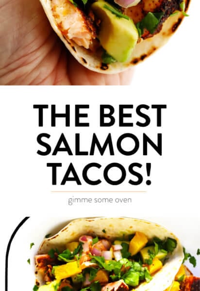 The Best Salmon Tacos with Juicy Orange Avocado Salsa