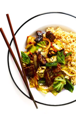 Sesame Beef and Cabbage Stir-Fry