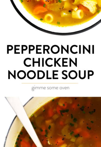 Pepperoncini Chicken Noodle Soup