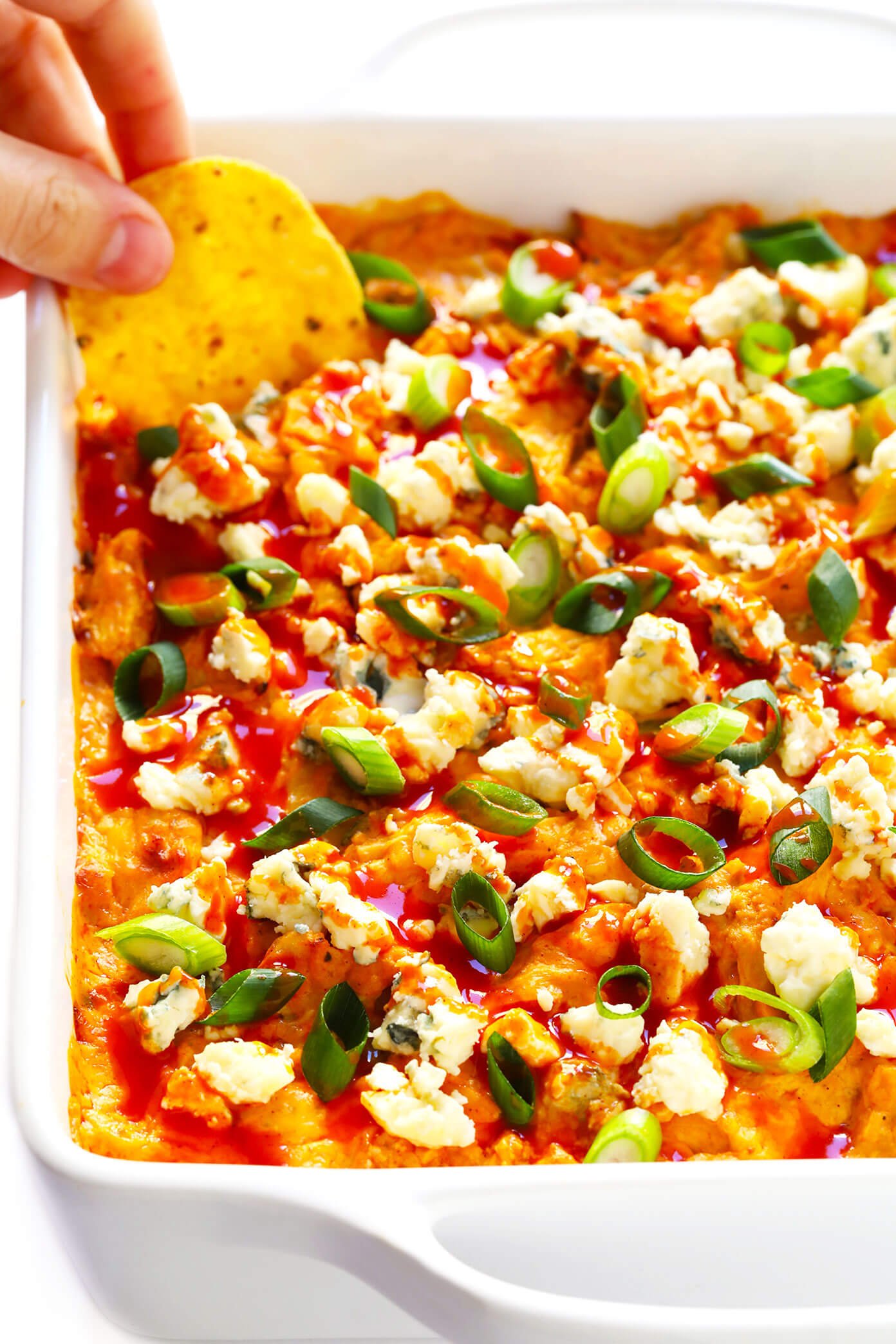 Slow Cooker Buffalo Chicken Dip - Gimme Some Oven