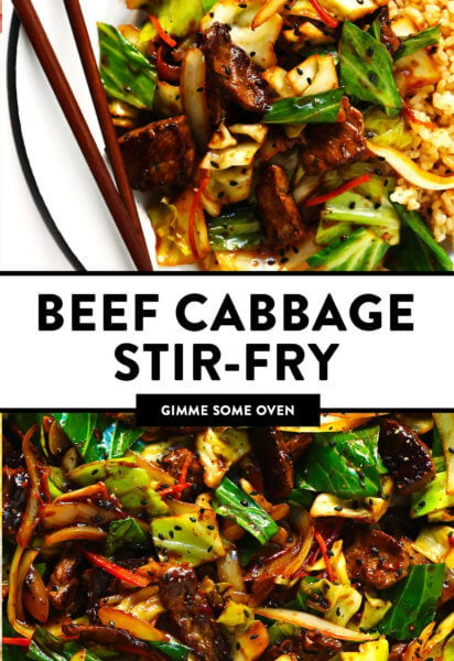 Sesame Beef Cabbage Stir-Fry