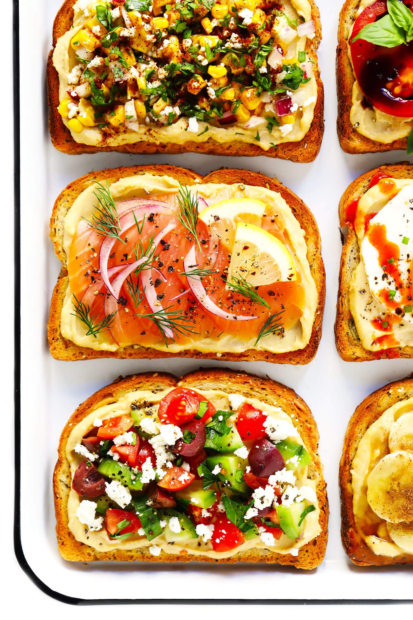 Hummus Toasts