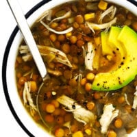 Mexican Chicken Lentil Soup