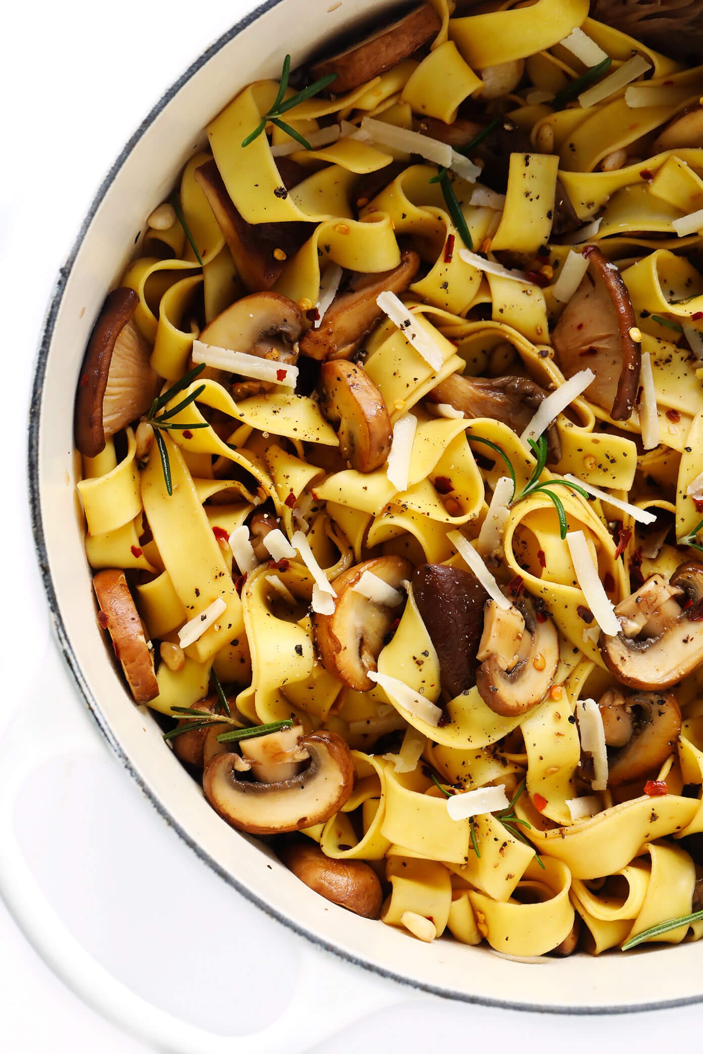 Mushroom Pasta with Parmesan