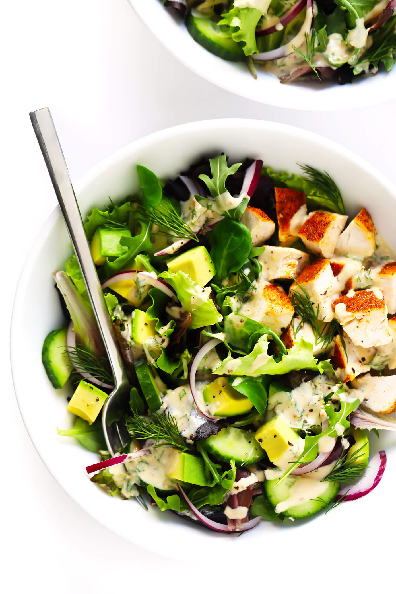 Tahini Ranch Avocado Chicken Salad