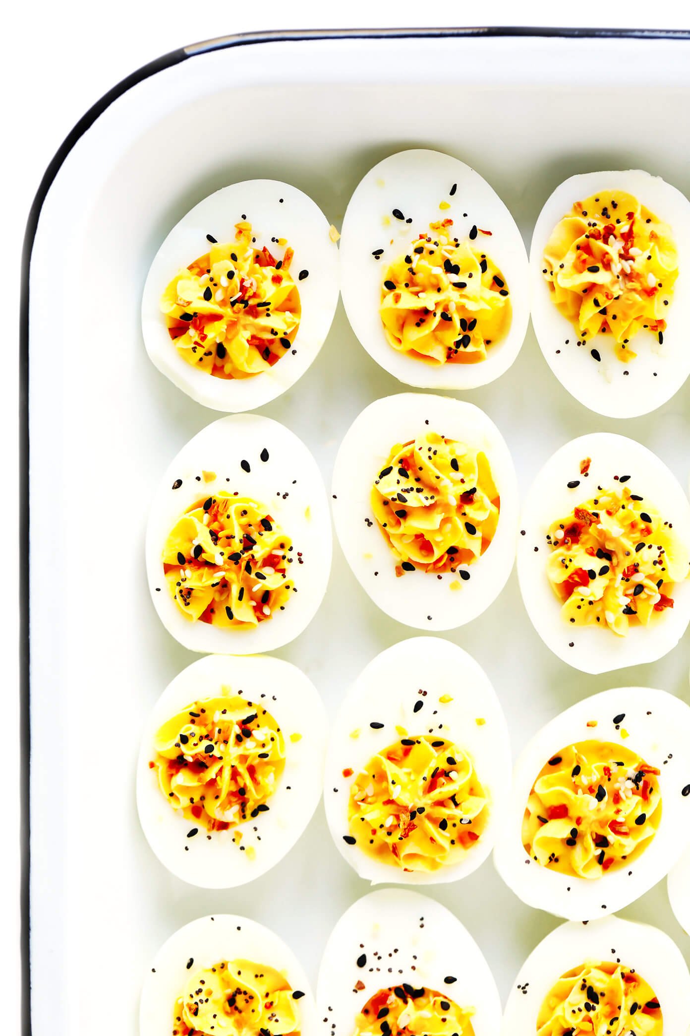 Easy Deviled Eggs Recipe with Everything Bagel Seasoning