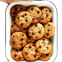 Flourless Chocolate Chip Cookies (Gluten-Free + Vegan)