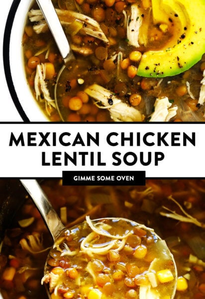 Mexican Chicken Lentil Soup