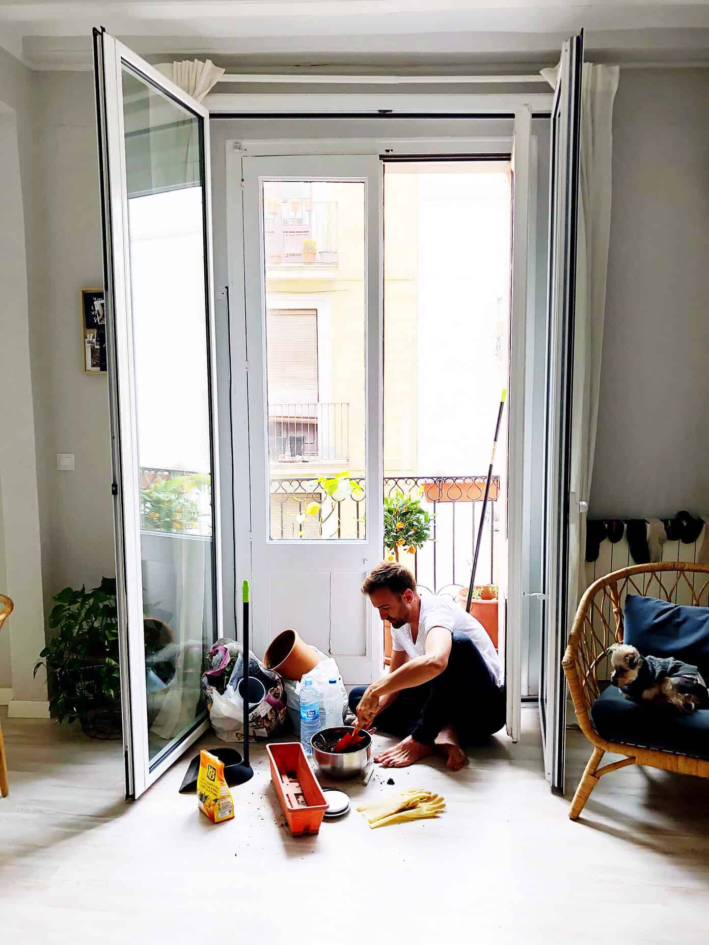 Our balcony garden in Barcelona