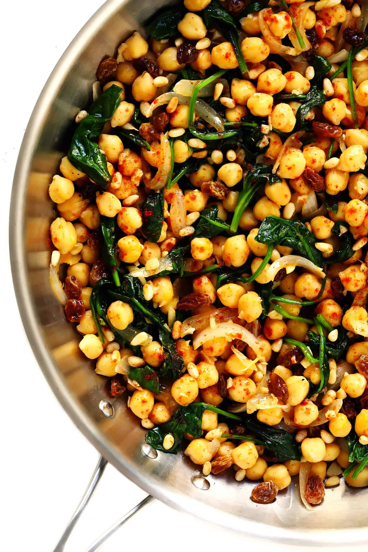 Garbanzos con Espinaca