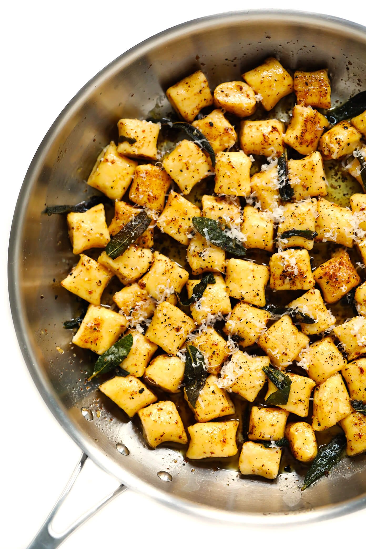 Gnocchi with brown butter sauce and sage