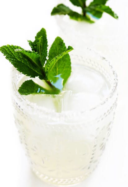Fresh Mint Margaritas