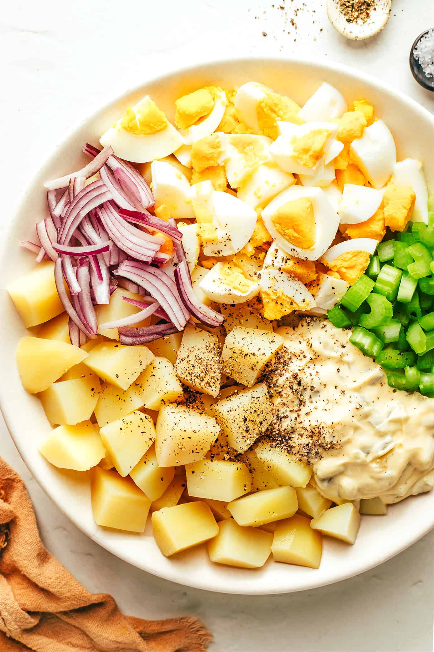 Simple Green Salad with Homemade Mayo Dressing - A Pretty Life In The  Suburbs