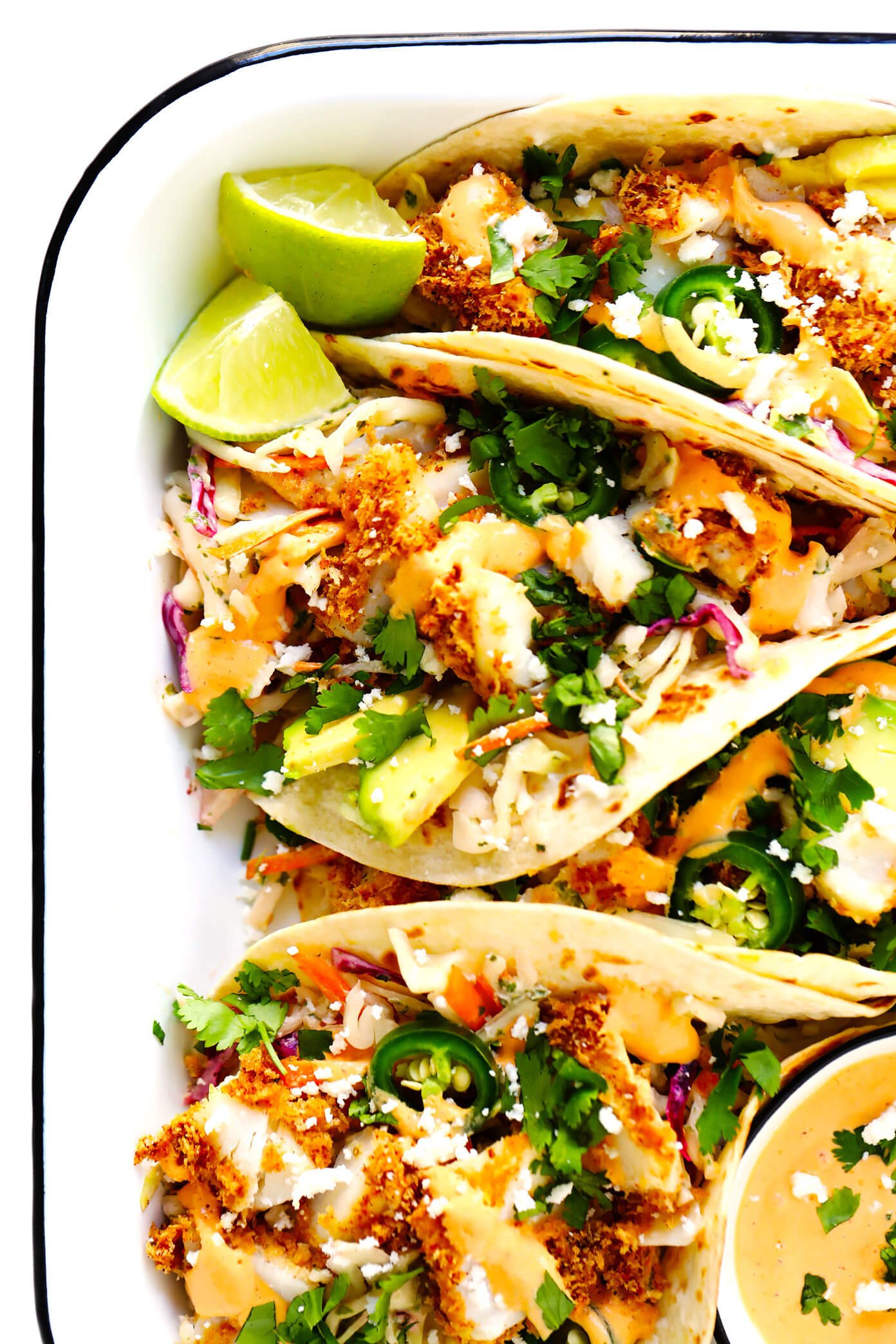 Life-Changing Crispy Baked Fish Tacos | Gimme Some Oven | Bloglovin’