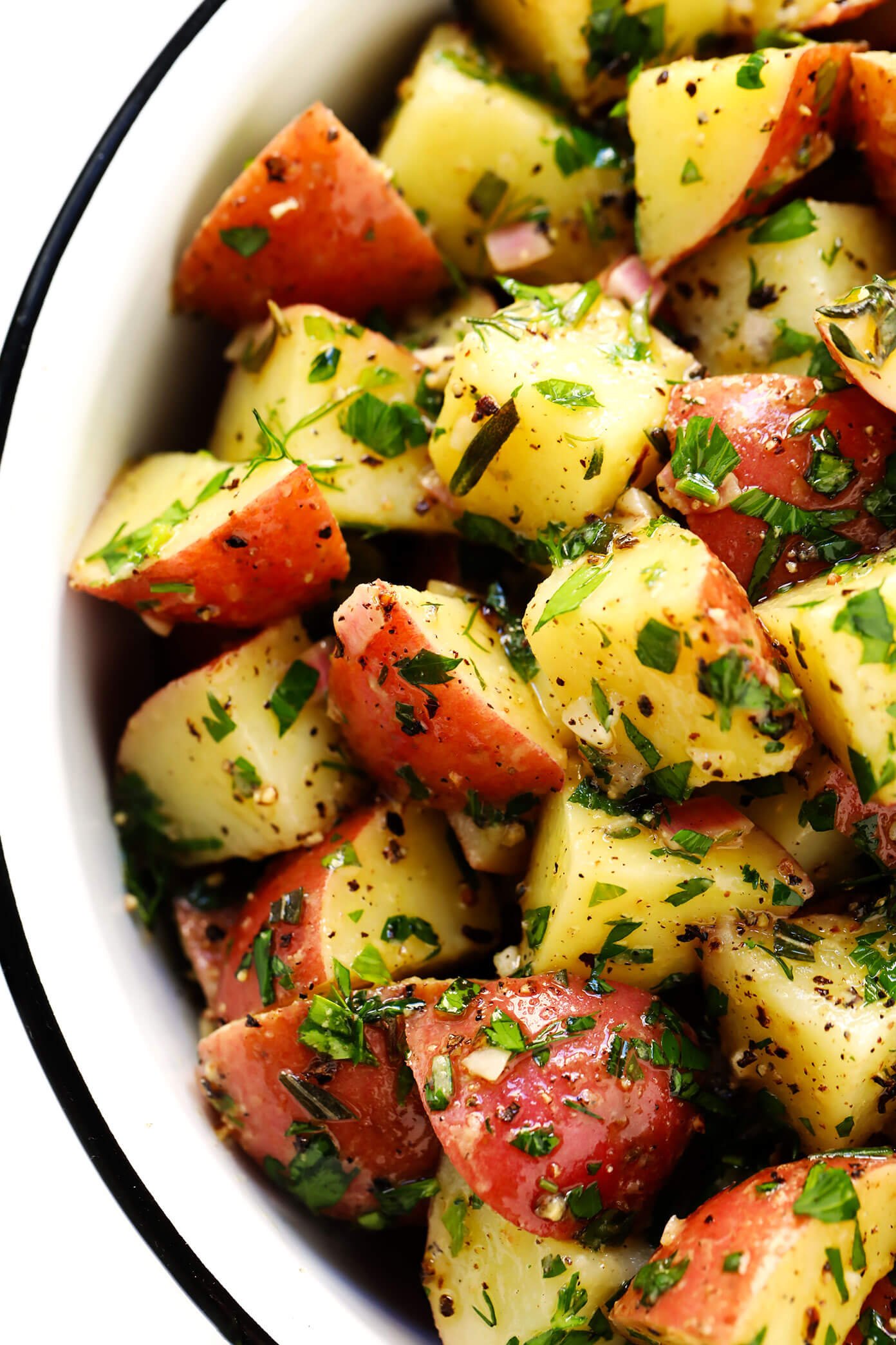 French Potato Salad Recipe with Lemon and Herbs