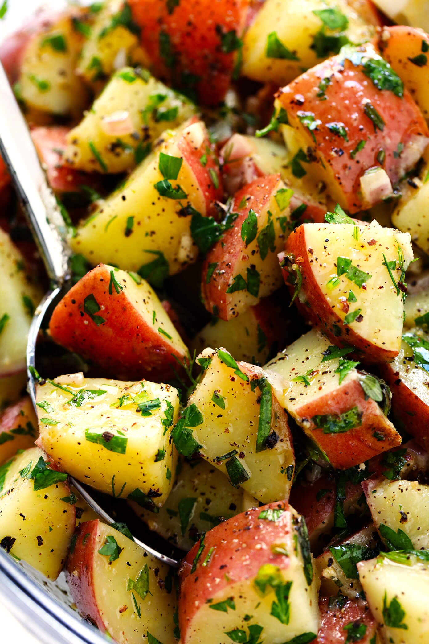 Lemon Herb Potato Salad Recipe (No Mayo)