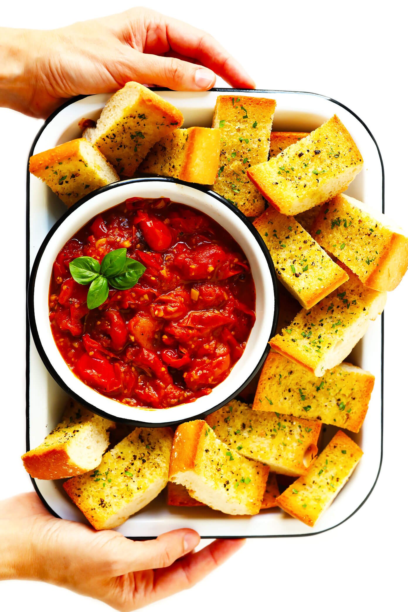 Burst Tomato Spread with Crusty Bread