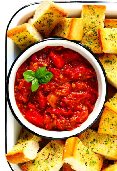 5-Ingredient Burst Tomato Spread | Gimme Some Oven