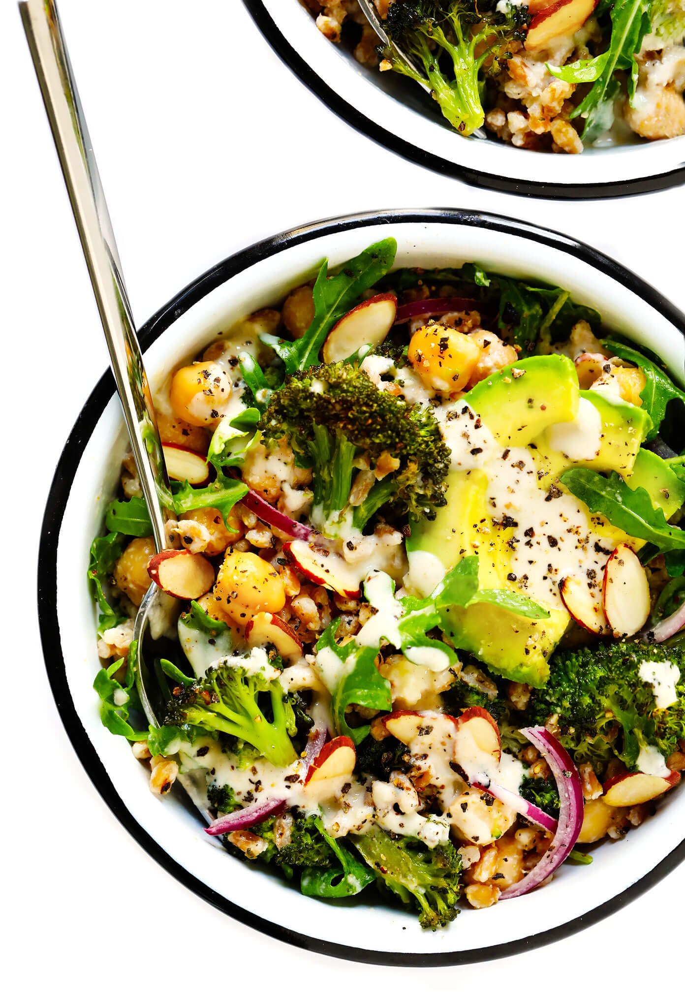 Roasted Broccoli and Farro Salad