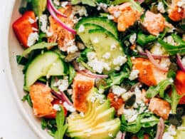 https://www.gimmesomeoven.com/wp-content/uploads/2019/08/Greek-Salmon-Salad-Bowls-8-260x195.jpg