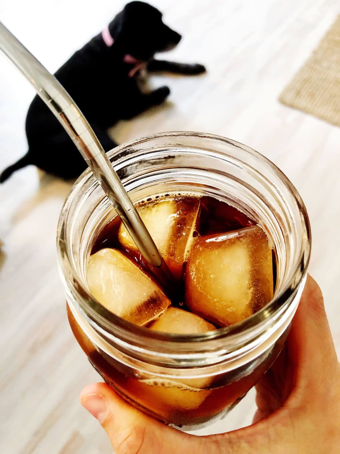 Pour over iced coffee