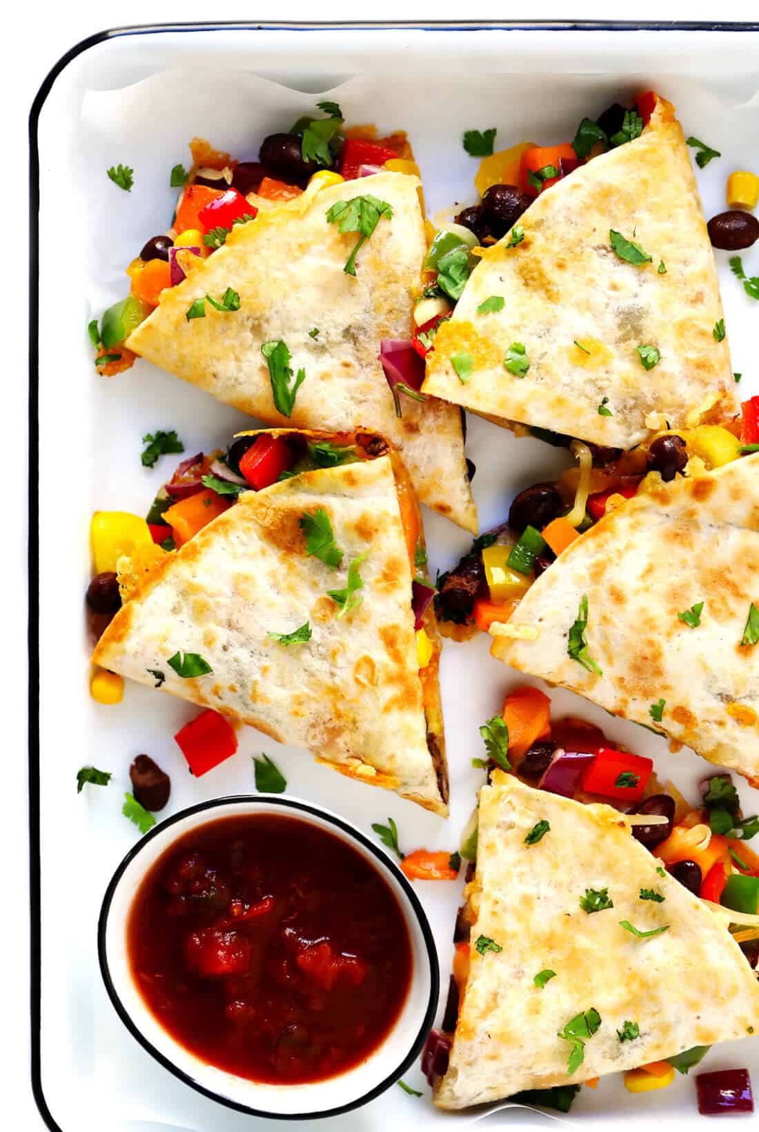 Easy Veggie Quesadillas Recipe Gimme Some Oven