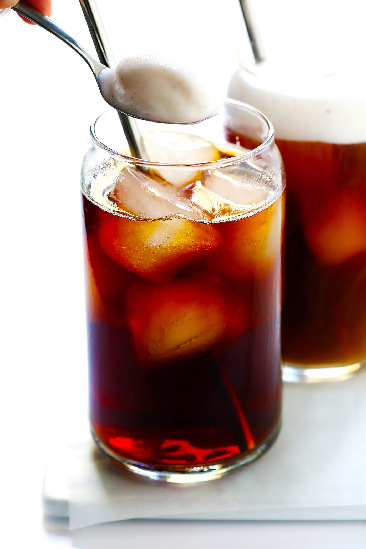 Cold Brew with Pumpkin Cream Foam (Starbucks Copycat)