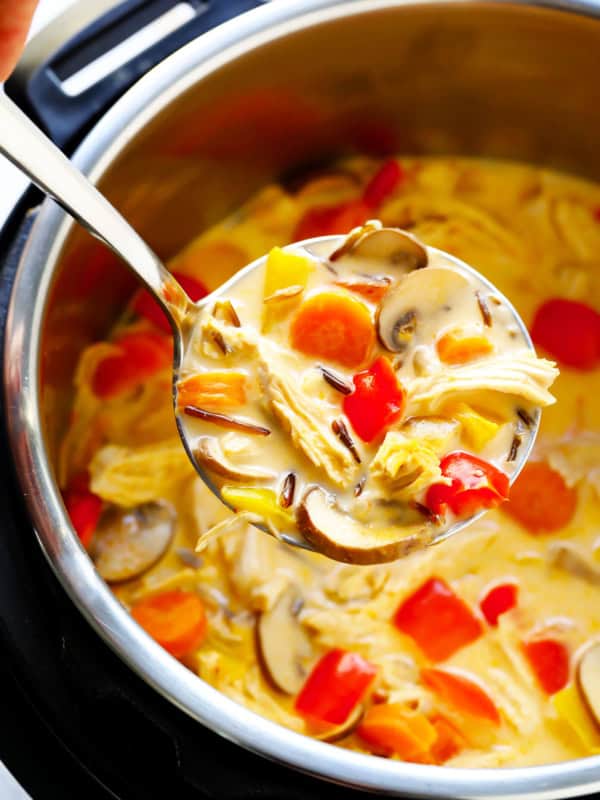 Thai Curry Chicken Wild Rice Soup
