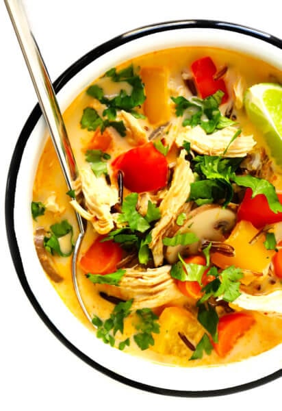 Thai Curry Chicken Wild Rice Soup