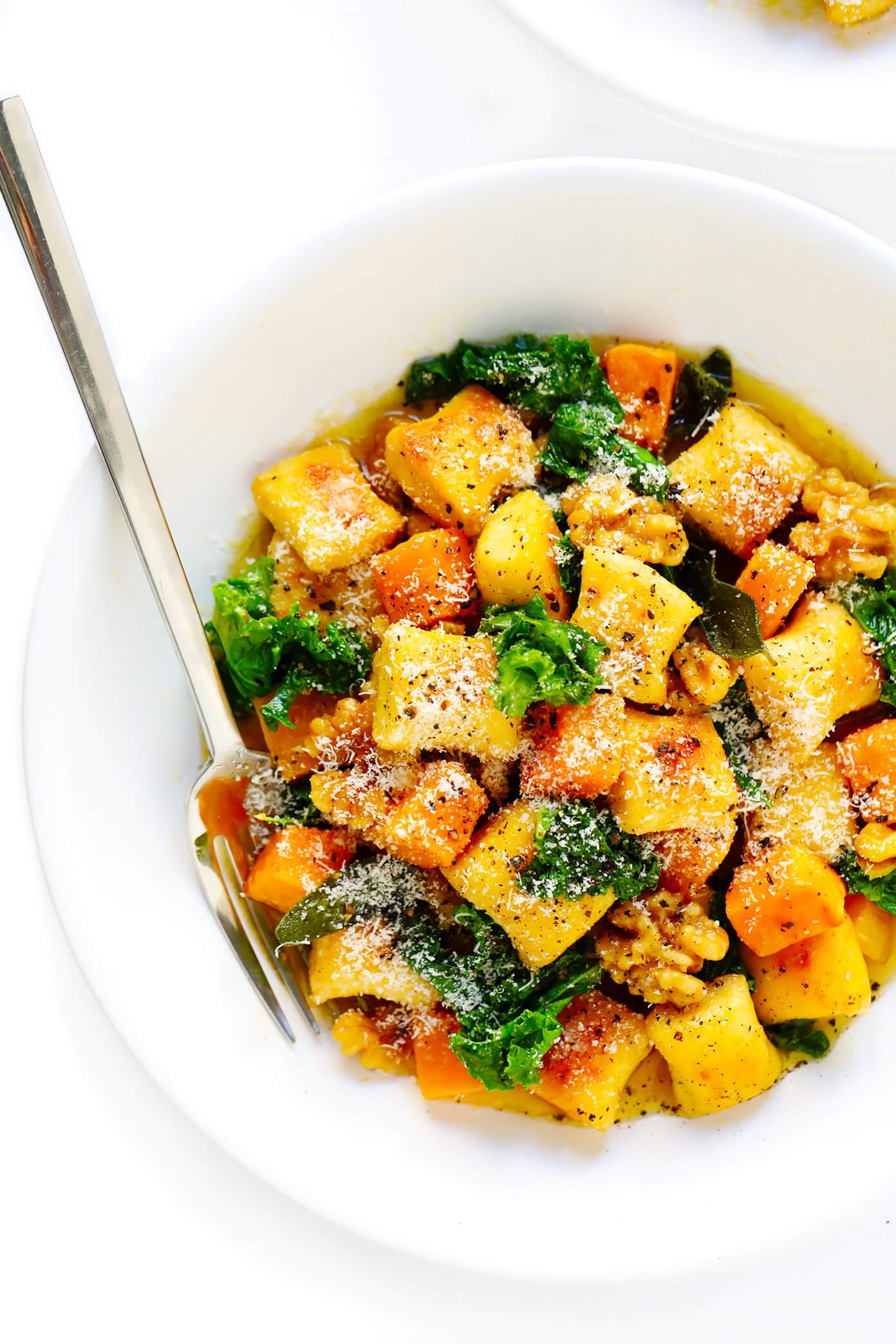 Autumn Gnocchi with Kale, Butternut Squash, and Brown Butter Sauce