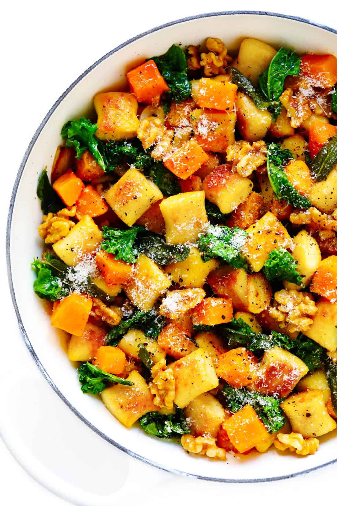 Gnocchi with Butternut Squash, Kale and Sage Brown Butter Sauce Gimme