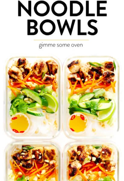 Vietnamese Pho (Chicken Rice Noodle Bowls)