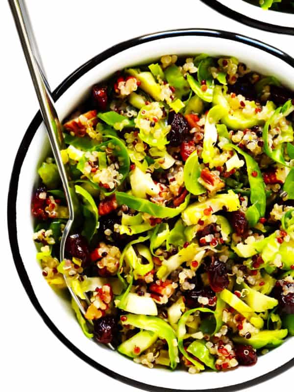 Brussels Sprouts, Cranberry and Quinoa Salad