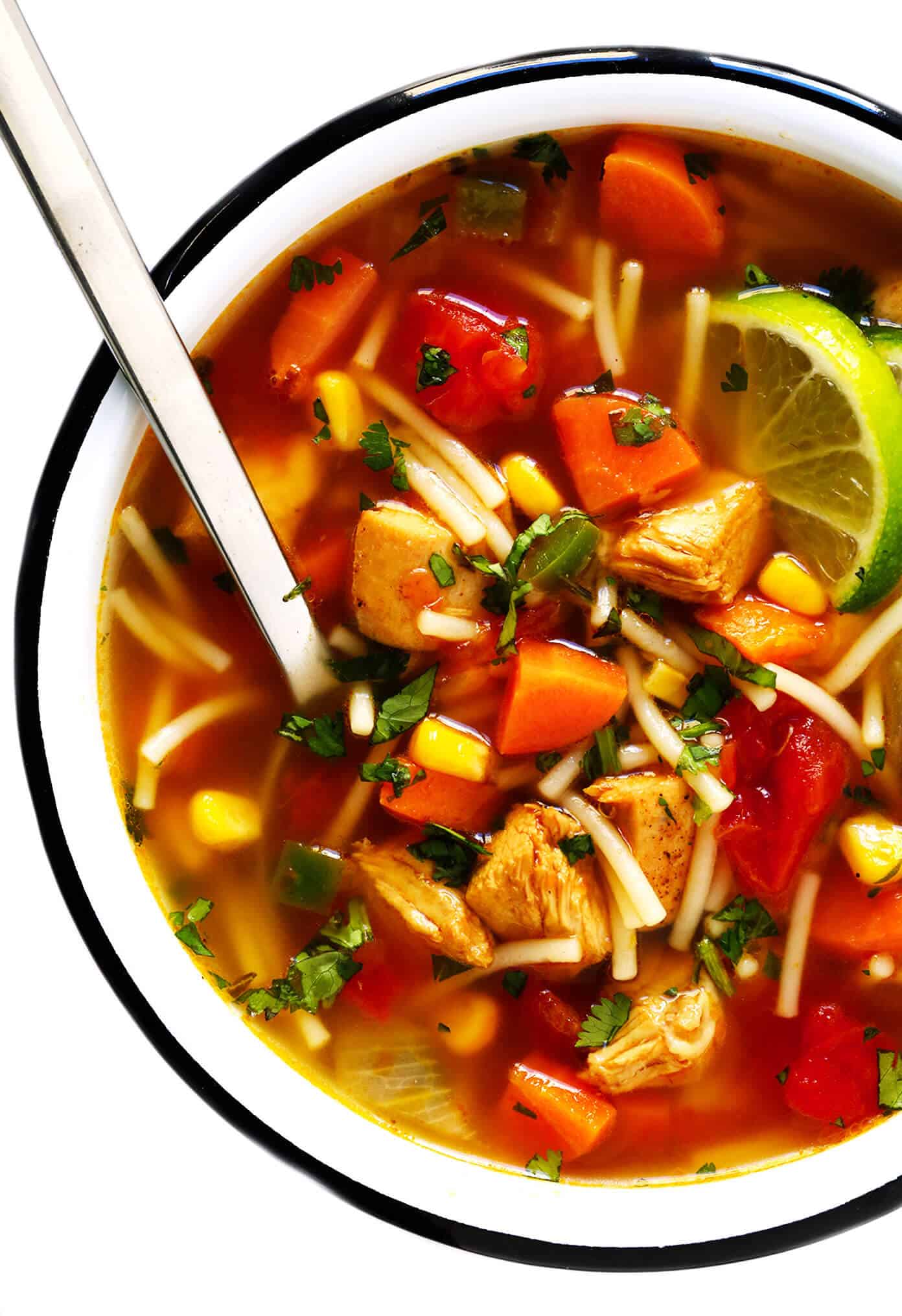 Mexican Chicken Noodle Soup Recipe