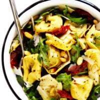 Tortellini Salad with Sun-Dried Tomatoes and Artichokes