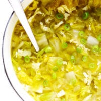 Cabbage Egg Drop Soup