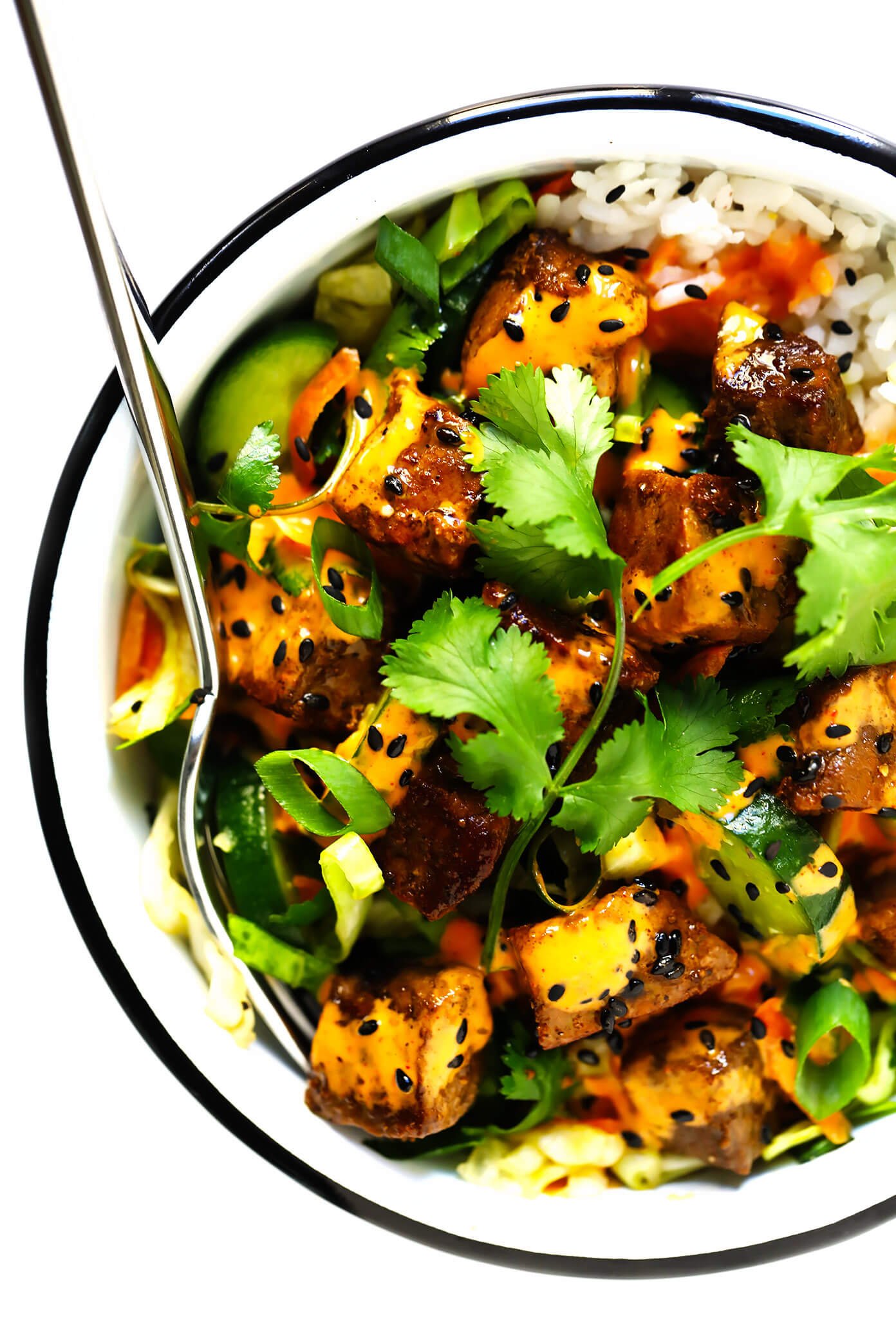 Korean Steak Bowls with Gochujang Sauce