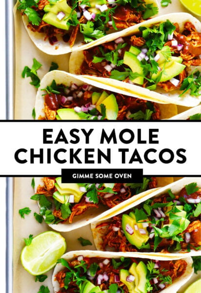 Easy Mole Chicken Tacos Recipe