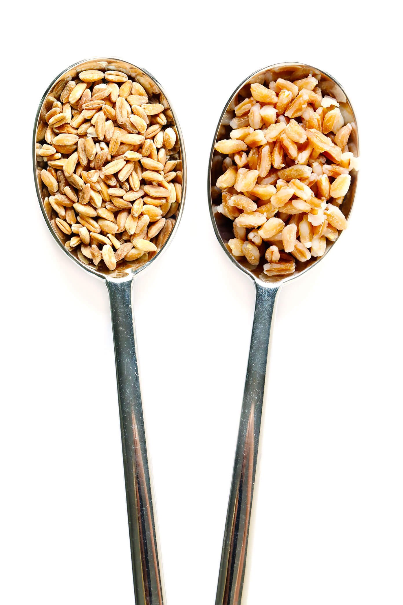 Cooked and Uncooked Farro