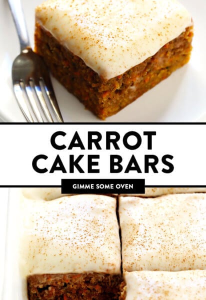 Carrot Cake Bars Recipe with Cream Cheese Frosting