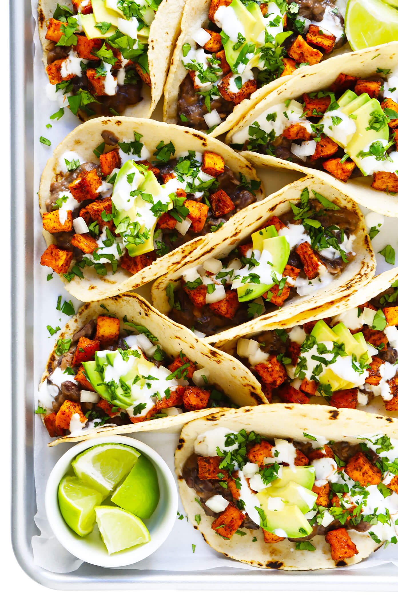 Sweet Potato Black Bean Tacos with Homemade Corn Tortillas