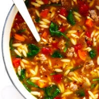 Italian Sausage and Orzo Soup Recipe