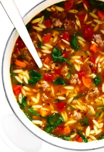 Italian Sausage and Orzo Soup Recipe