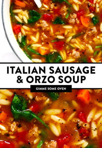 Italian Sausage and Orzo Soup