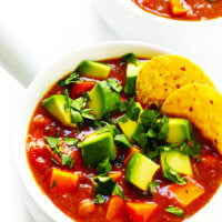 Vegetarian Sweet Potato Enchilada Soup Recipe